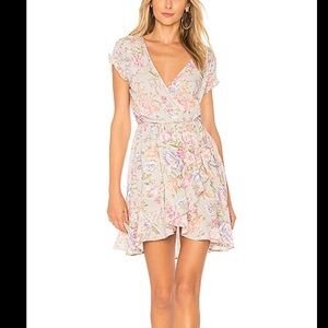 AUGUSTE New Romance Petal Wrap Dress in Sky Size 8 Floral